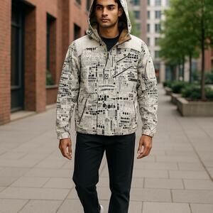 Volcom V Line Science TRANSition Snowboarding Jacket Size M- Rare- Stain Flaw